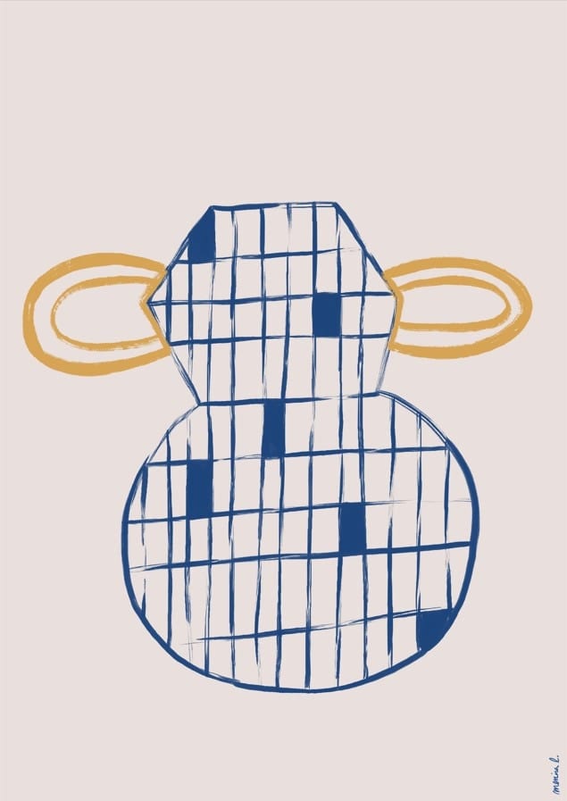 Blue Vase By Menina Lisboa