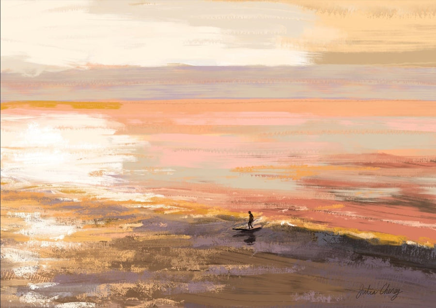 Sunrise Surfing By Julia Cheney