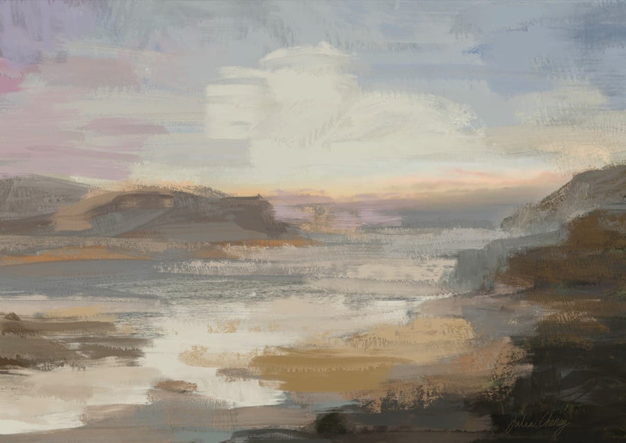 Seascape In Earthy Colors By Julia Cheney