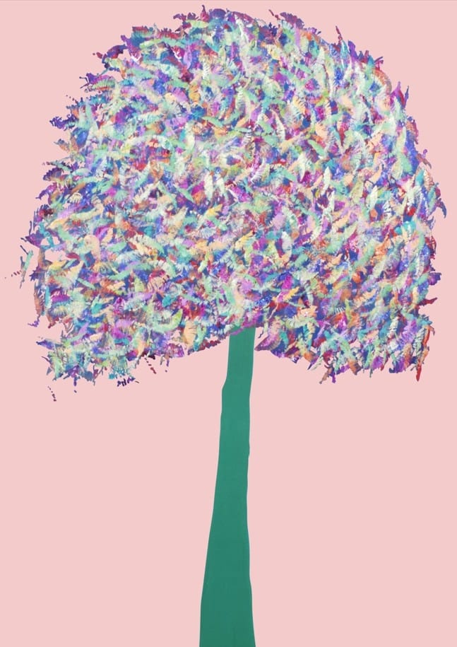 Colour Tree Pink By Helen Joynson | Art & Canvas Print