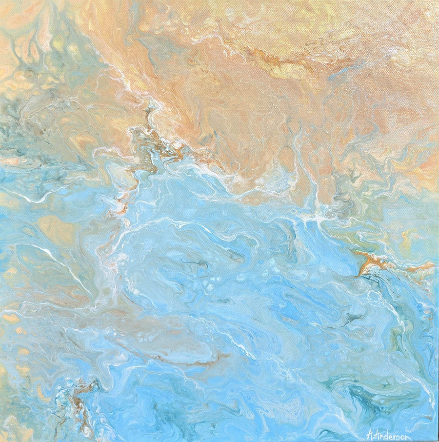 Coastal Calm By Angela Anderson | Canvas Square Print