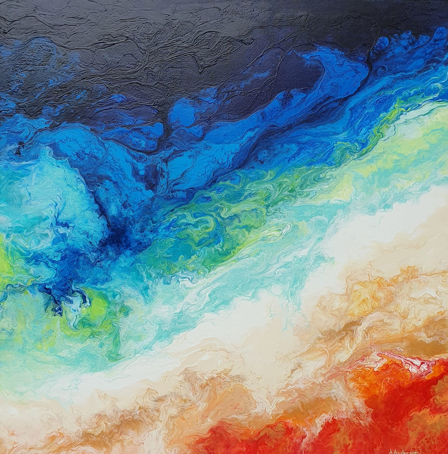 Kimberley Colours By Angela Anderson | Canvas Square Print