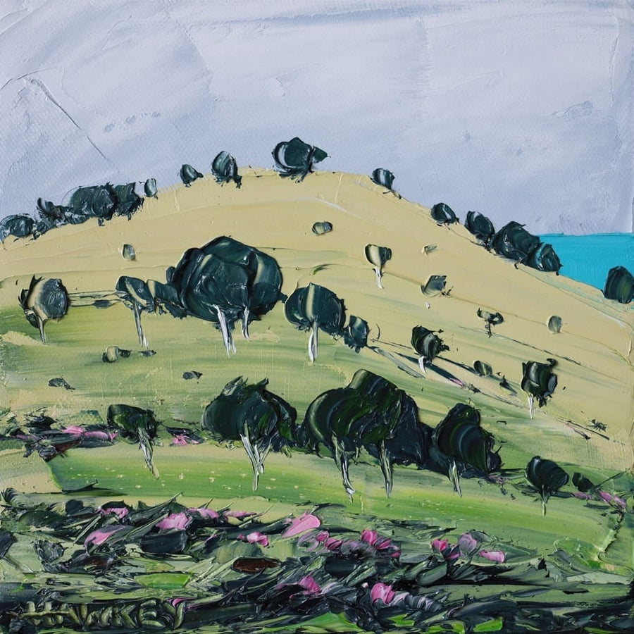 Blue Beyond 2 By Angela Hawkey | Canvas Square Print