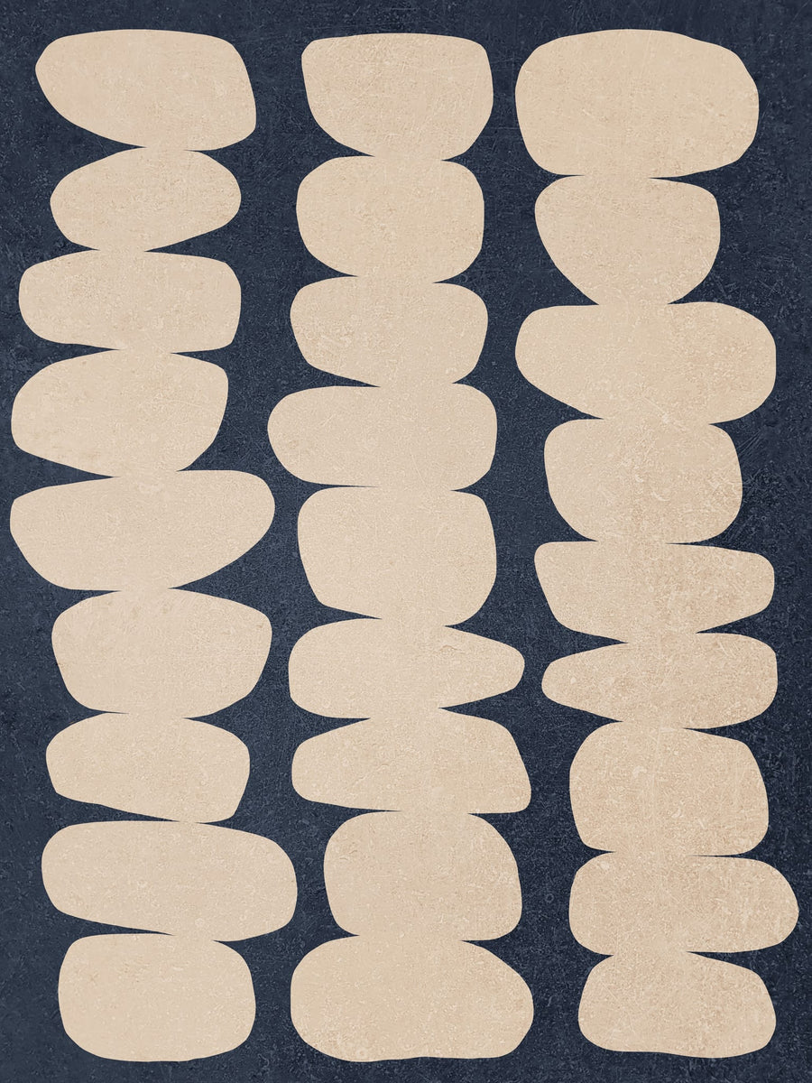Stacked Organic Shapes By Dominique Vari | Art & Canvas Print
