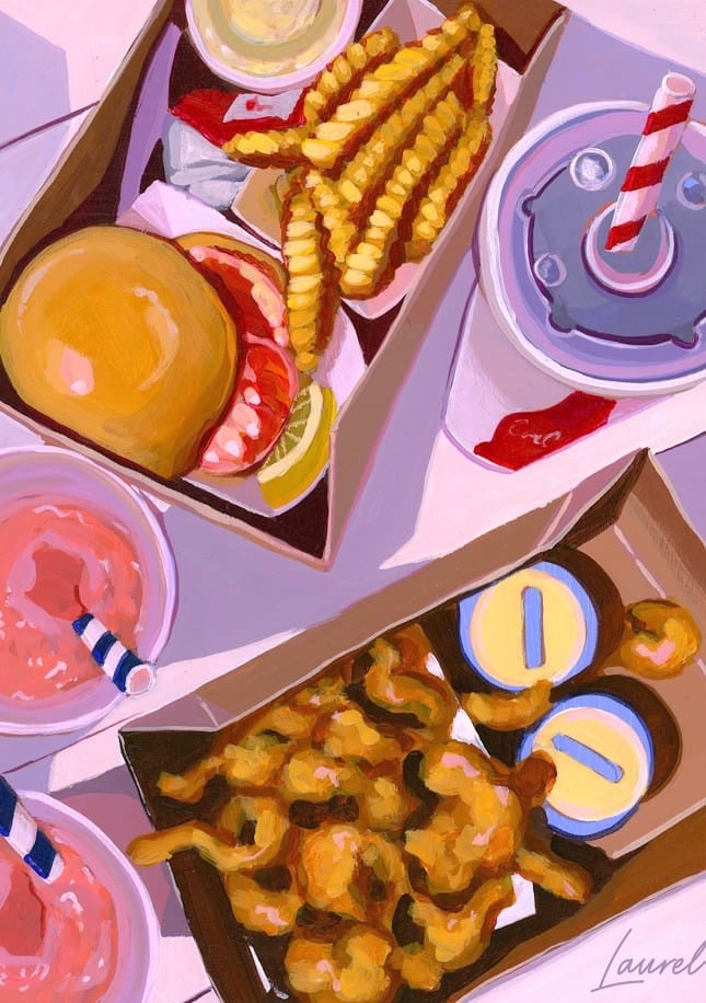 Clam Shack Lunch By Laurel Greenfield | Art & Canvas Print