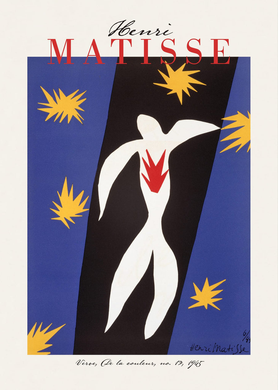 Dancing Figure Blue Stars By Henri Matisse | Art & Canvas Print