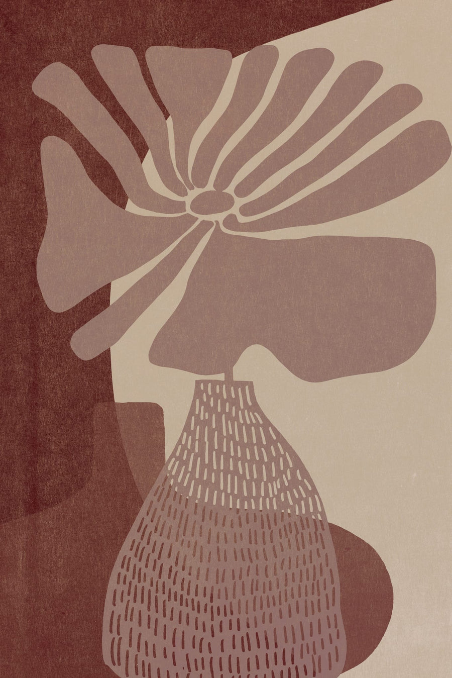 Earthy Vase Still Life By Treechild | Art & Canvas Print