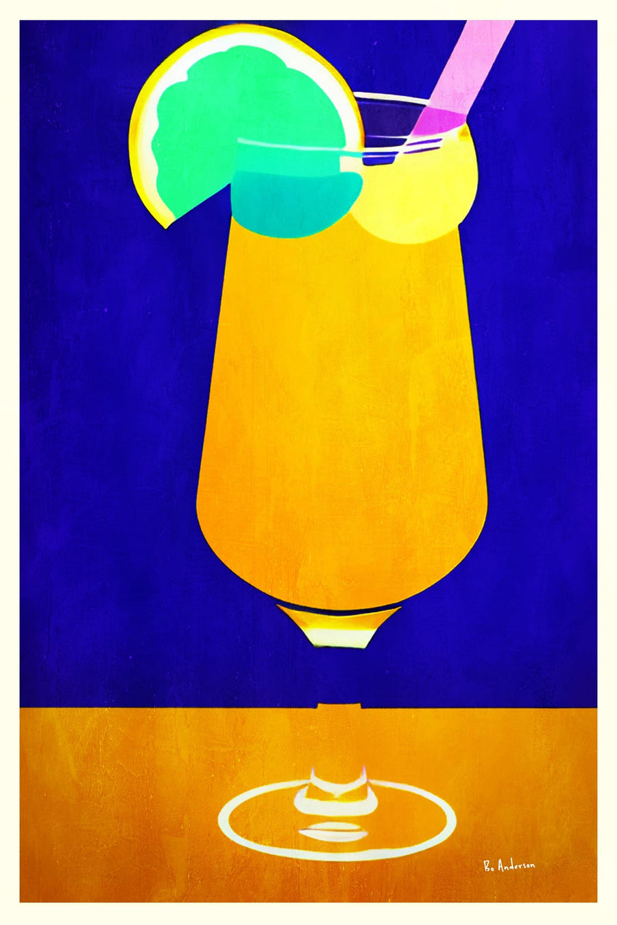 Vibrant Summer Cocktail By Bo Anderson | Art & Canvas Print