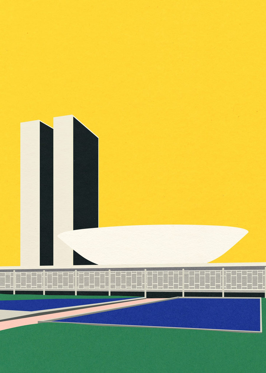 Congresso Nacional Brasilia By Rosi Feist | Art & Canvas Print