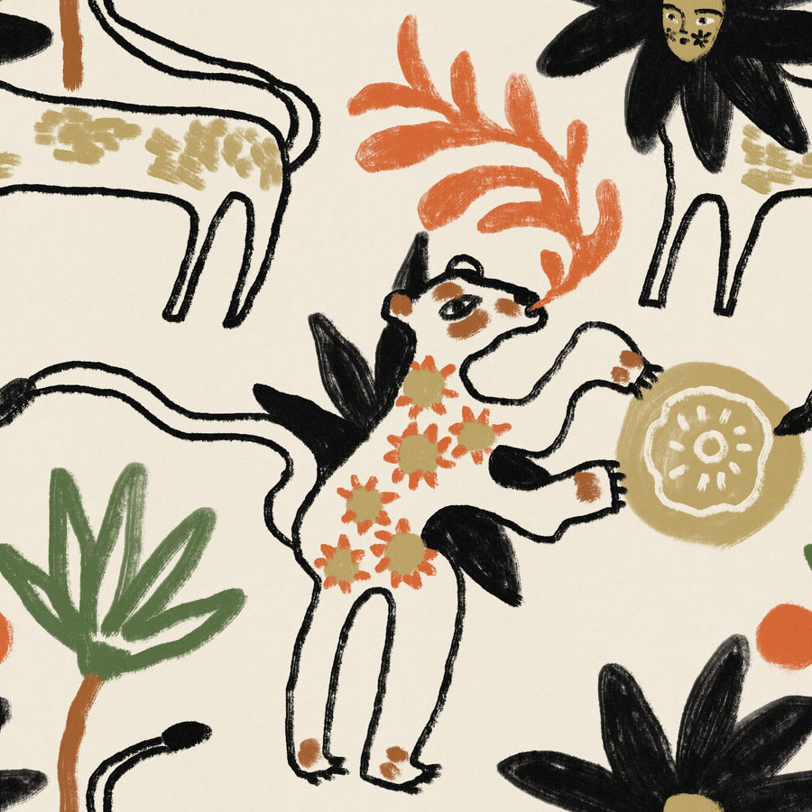 Whimsical Woodland Creatures By Raipa Studio | Canvas Square Print