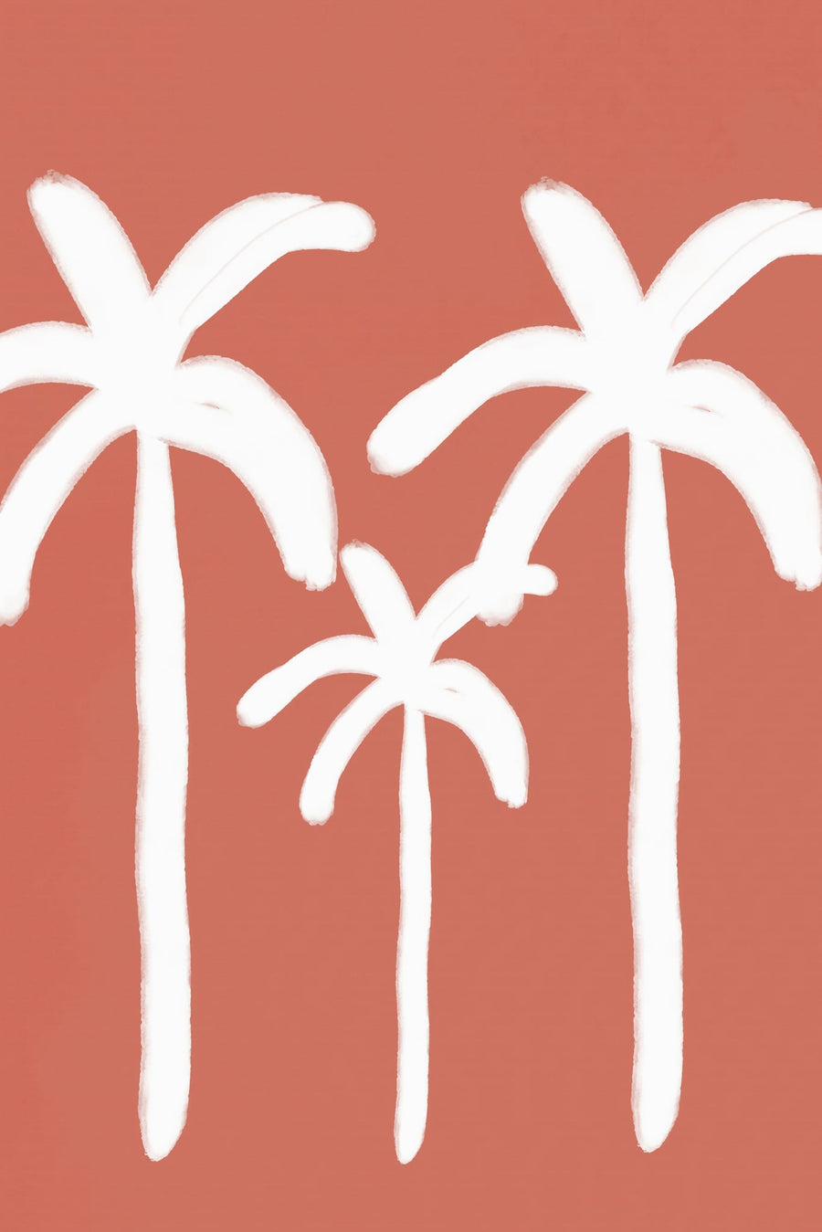Palmsonbeach(sienna) By Treechild | Art & Canvas Print