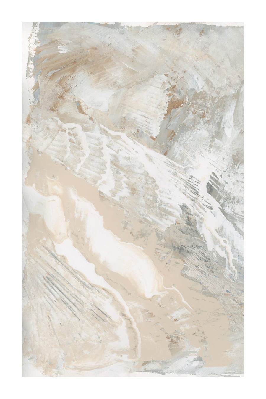 Fluid Neutral Texture By Cartissi | Art & Canvas Print