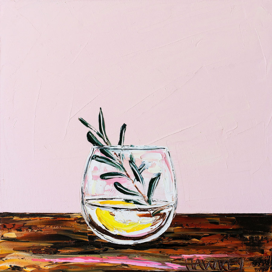 Gin And Pink By Angela Hawkey | Canvas Square Print