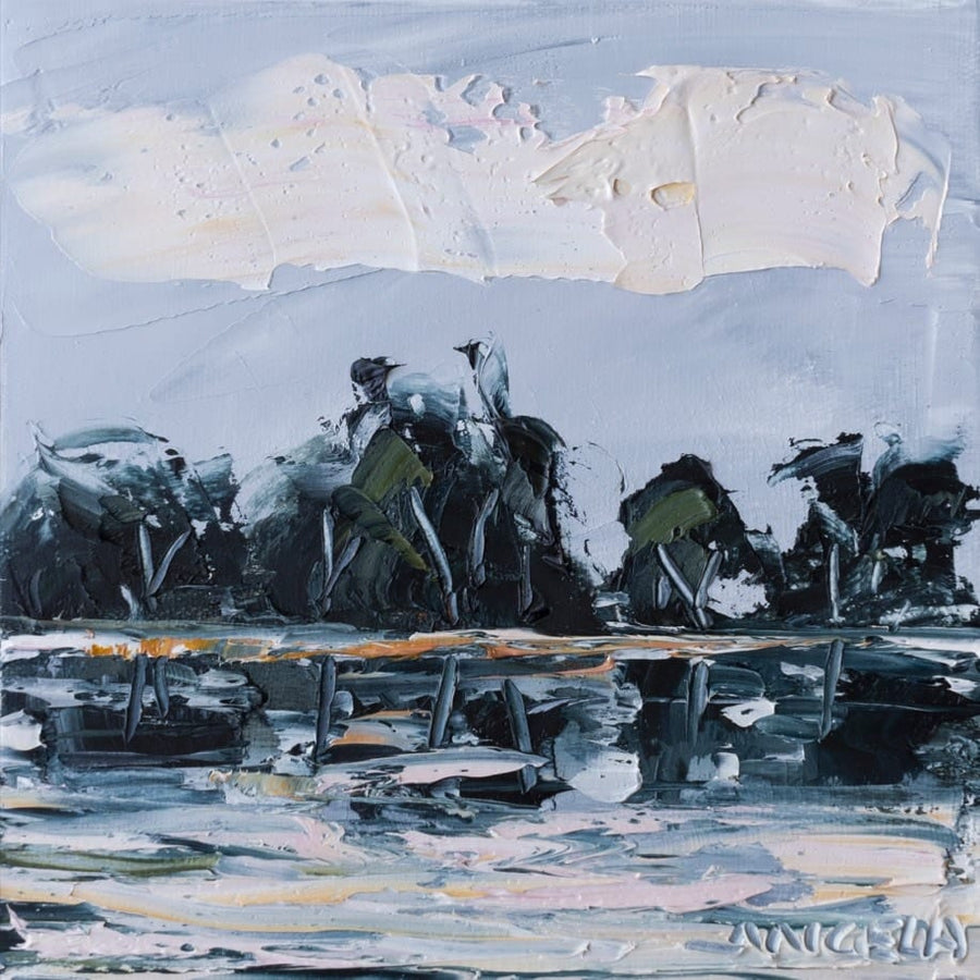 Float Original By Angela Hawkey | Canvas Square Print