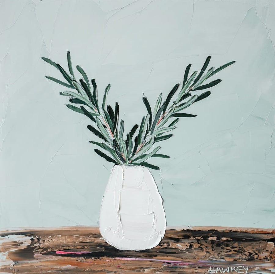 Extending An Olive Branch By Angela Hawkey | Canvas Square Print