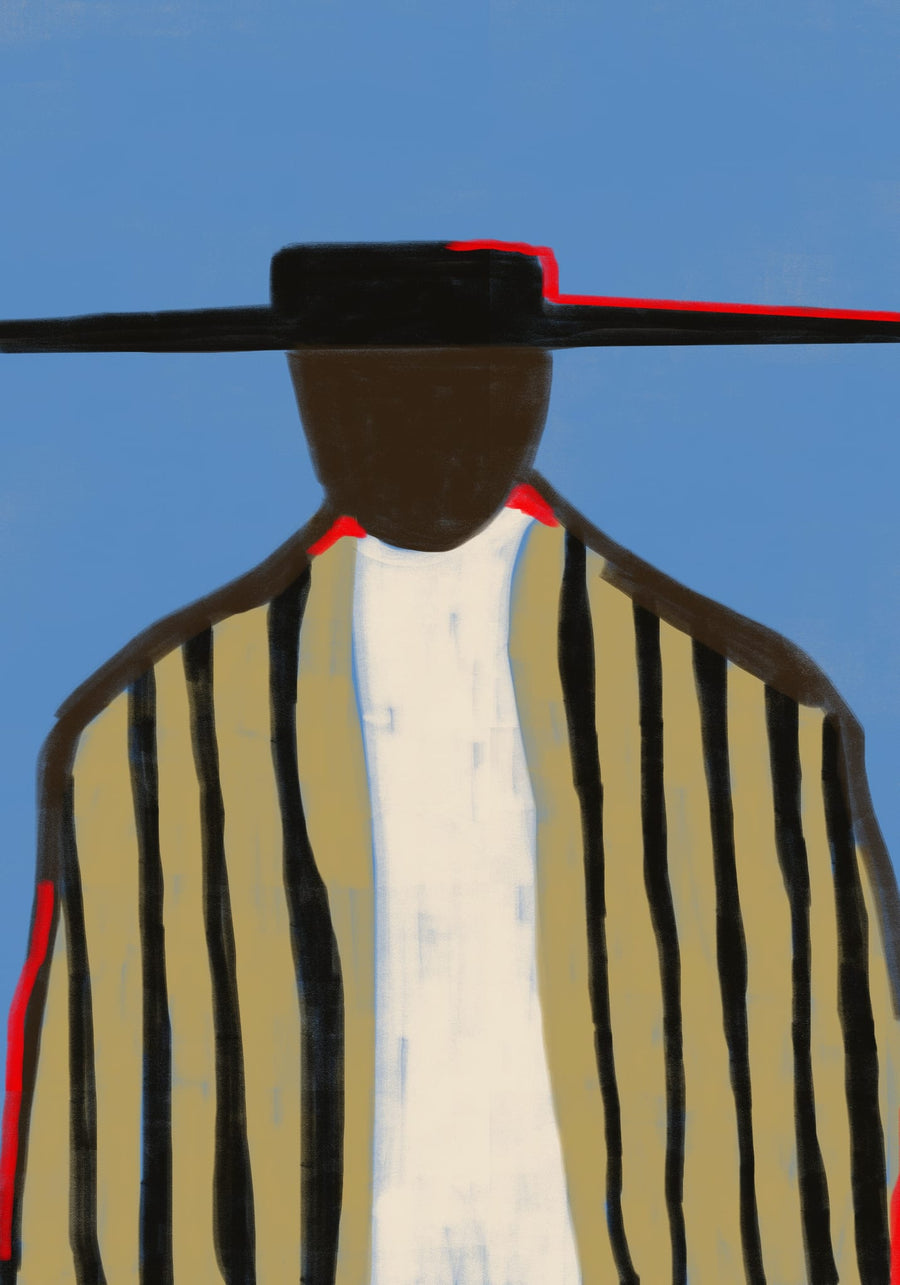 Bold Hat and Stripes New Mexico Style By The Miuus Studio | Art & Canvas Print