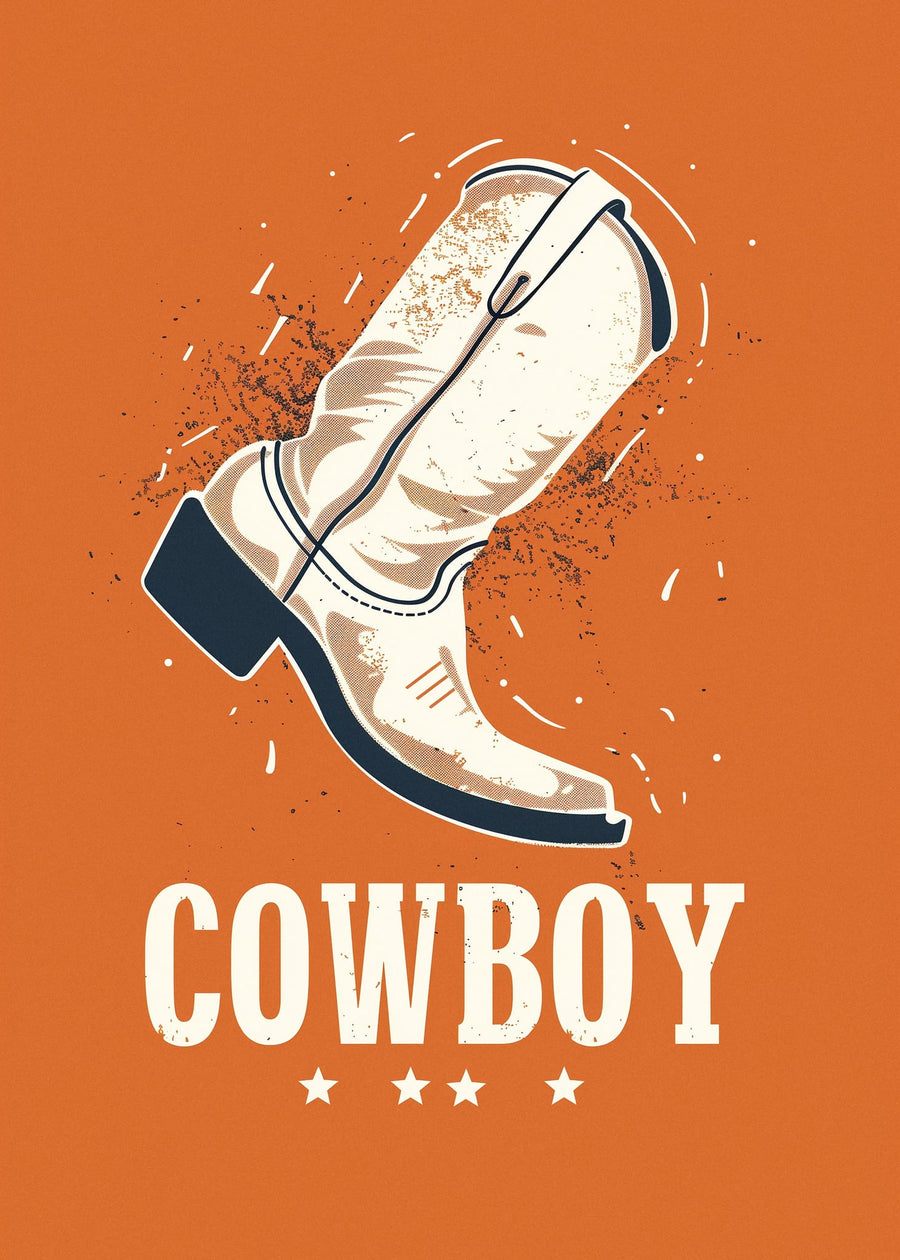 Wild West Cowboy Boot By Pictufy Studio IV | Art & Canvas Print