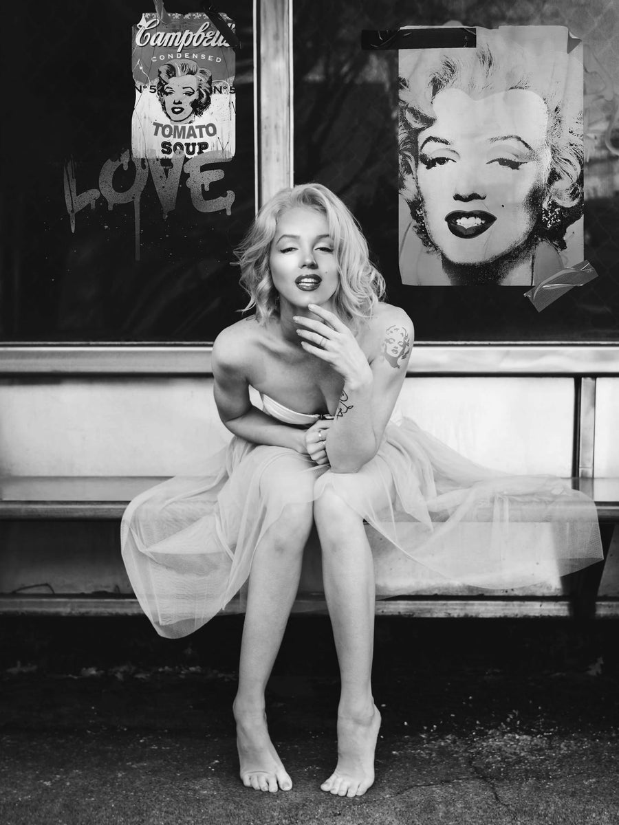 New Marilyn BW By Dikhotomy | Art & Canvas Print