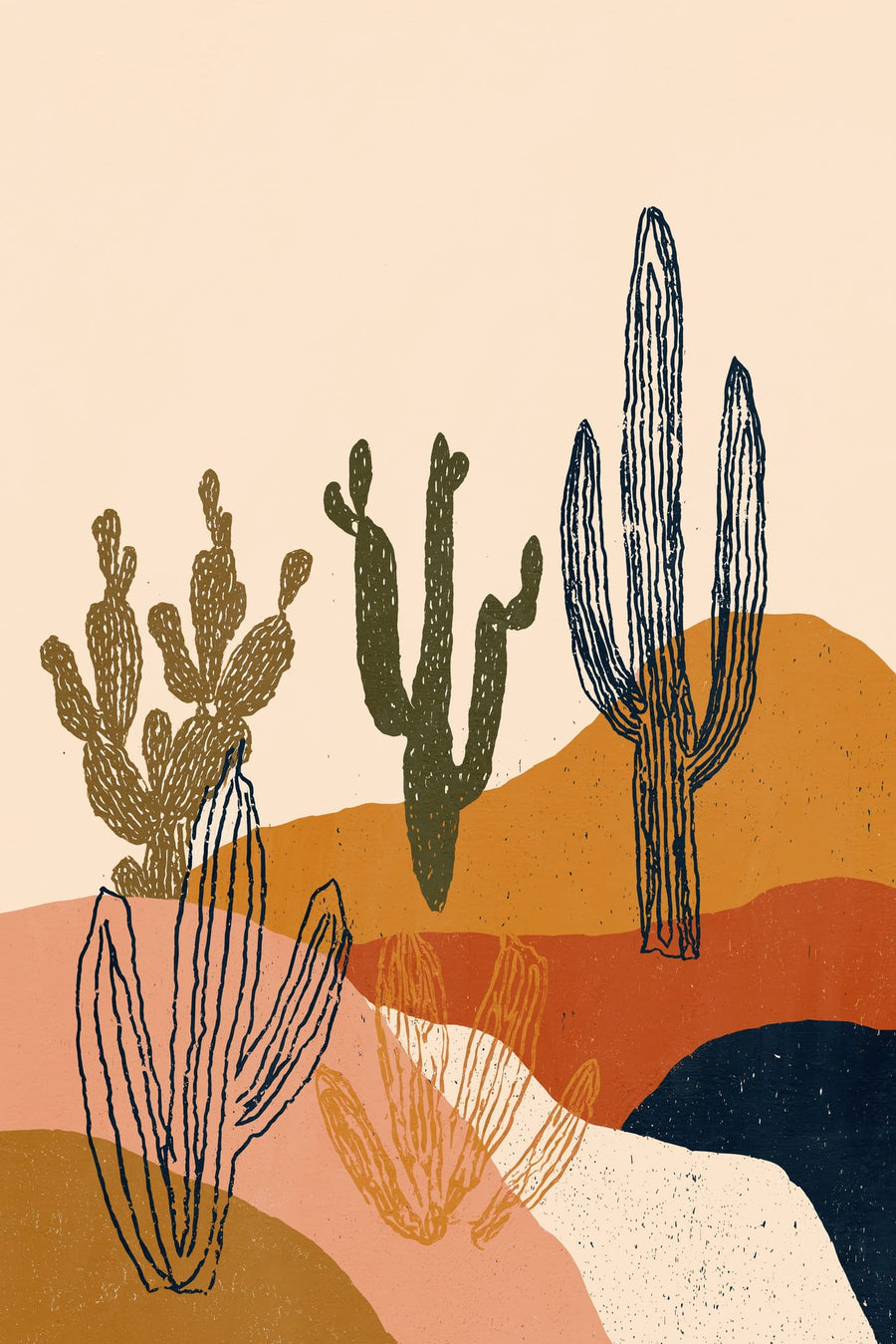 Desertlandscape By Treechild | Art & Canvas Print