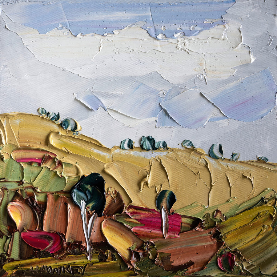 Hilly 2 By Angela Hawkey | Canvas Square Print