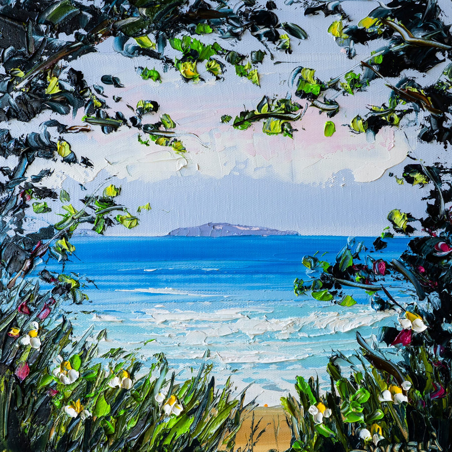 Island View By Angela Hawkey | Canvas Square Print
