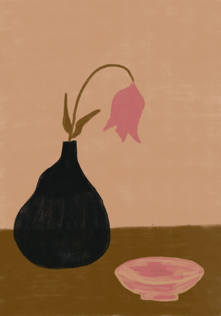 Minimal Pink Still Life By The Art Concept | Art & Canvas Print