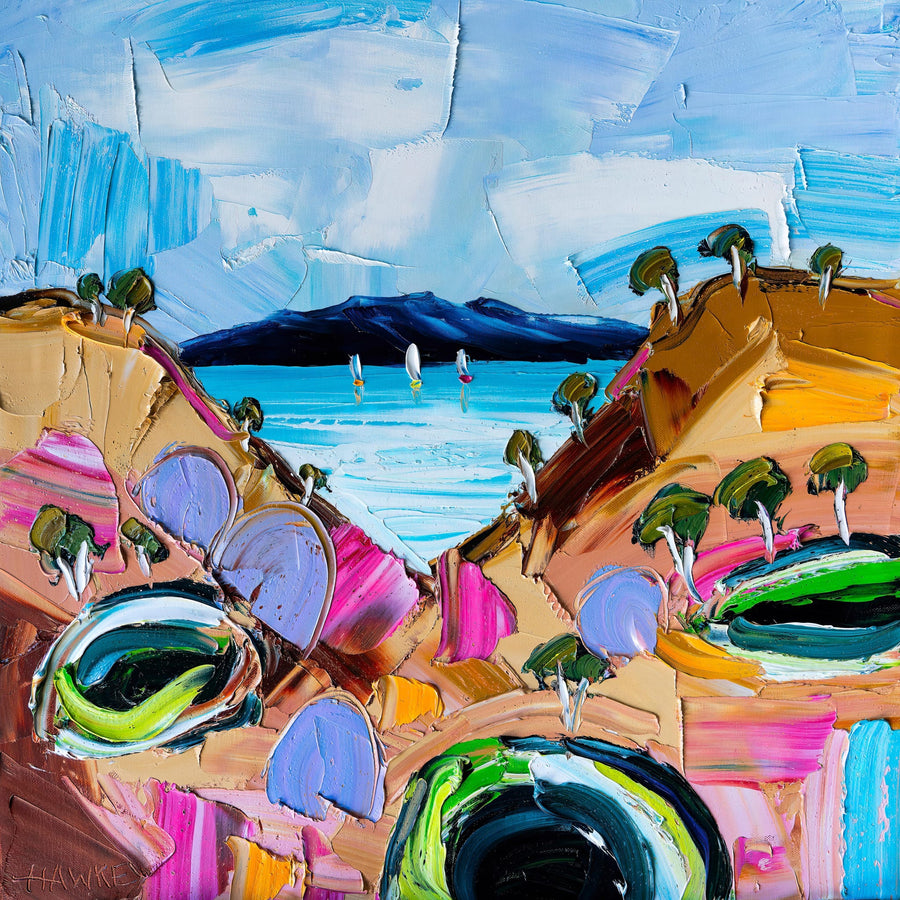 Lazy Day By Angela Hawkey | Canvas Square Print