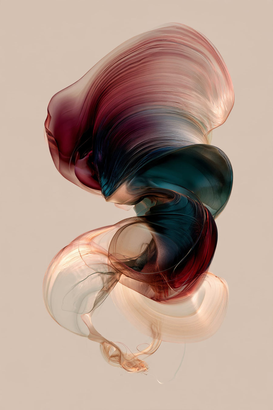 Silken Vortex in Motion | Art & Canvas Print
