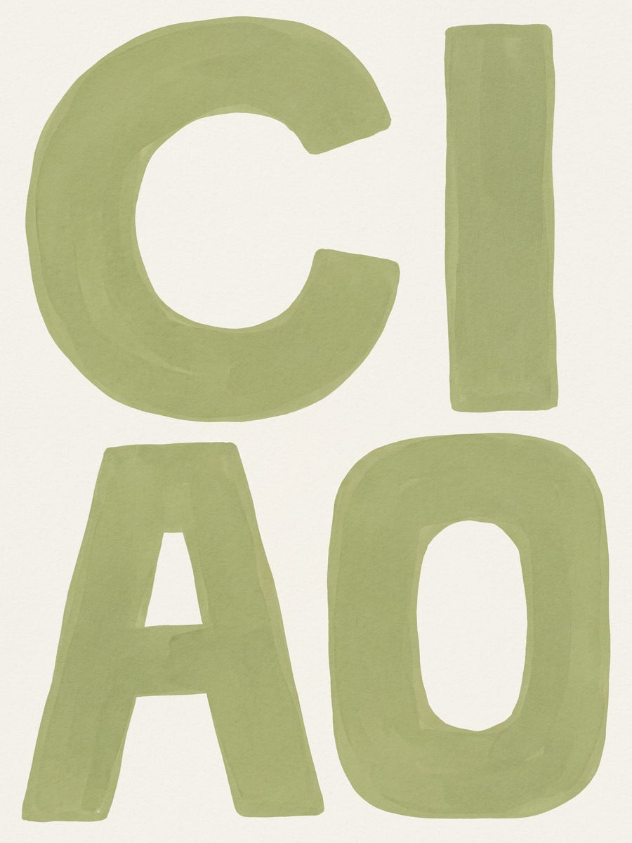 Hand Painted Ciao By Andreas Magnusson | Art & Canvas Print