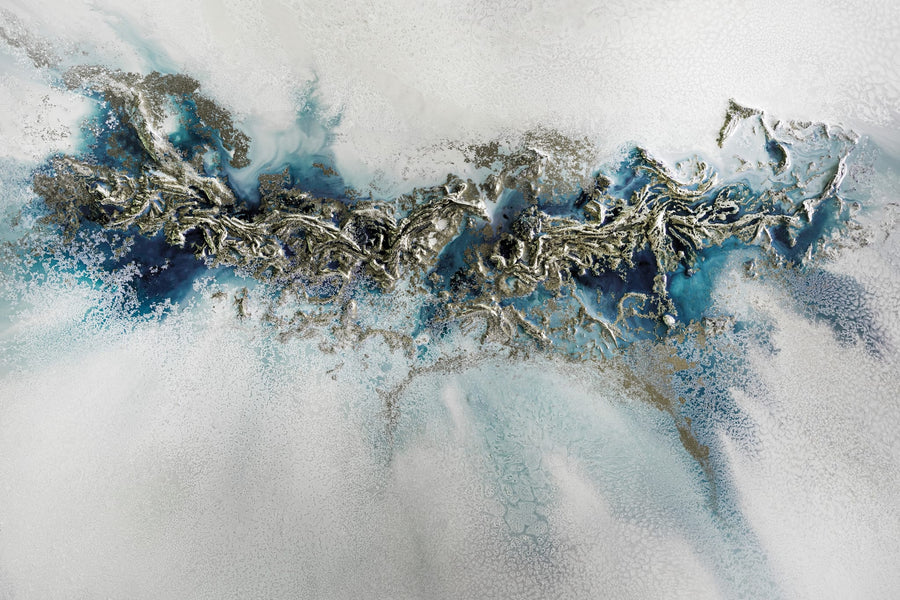 Most Popular - Gilded Weave - Whitecaps painting By Petra Meikle de Vlas | Art & Canvas Print