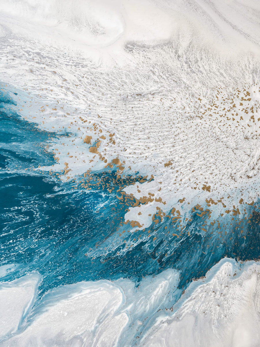 Tidal Shores - Dynamic ocean forms By Petra Meikle de Vlas | Art & Canvas Print