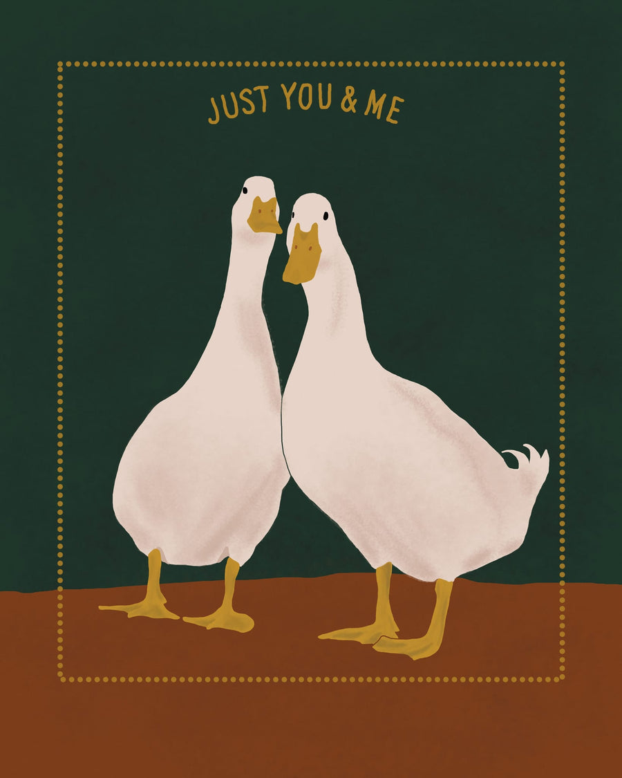 Just You And Me Ducks By Tanya Grover-Fedotova | Art & Canvas Print