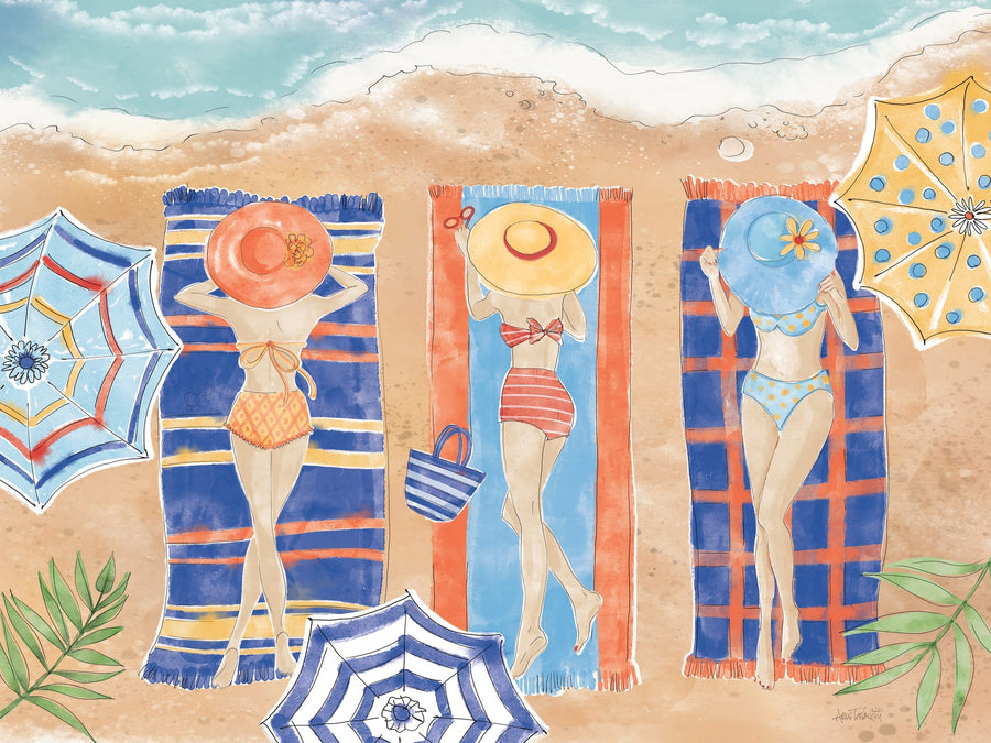 Sunkissed I Beach By Anne Tavoletti | Art & Canvas Print