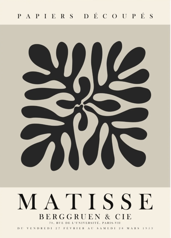 Abstract Black Leaf by Henri Matisse