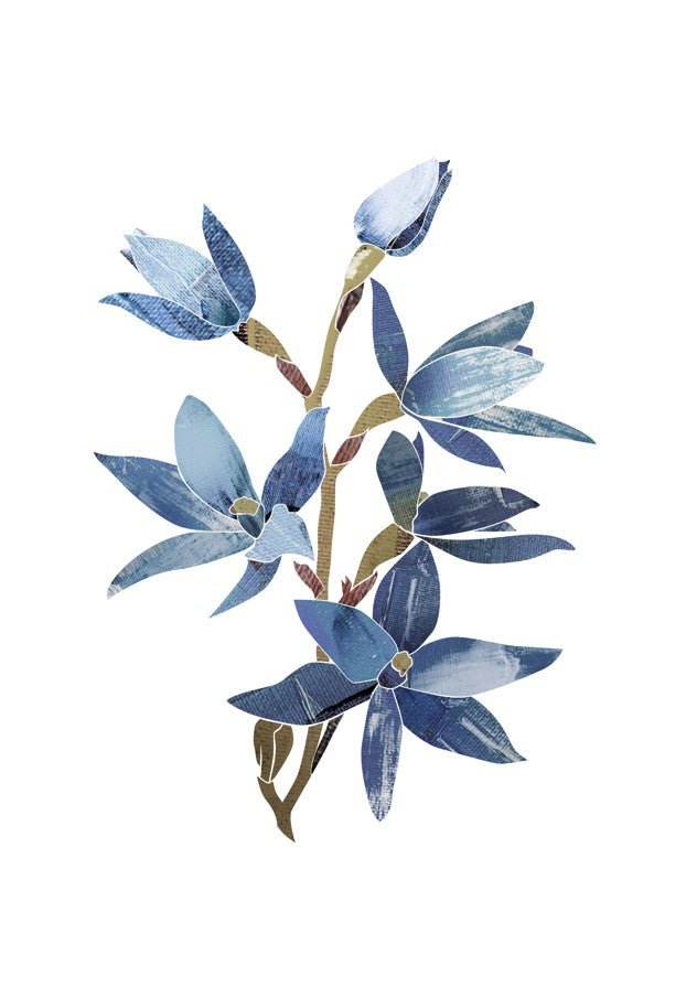 Abstract Blue Lady Orchid by Dear Muskeeter
