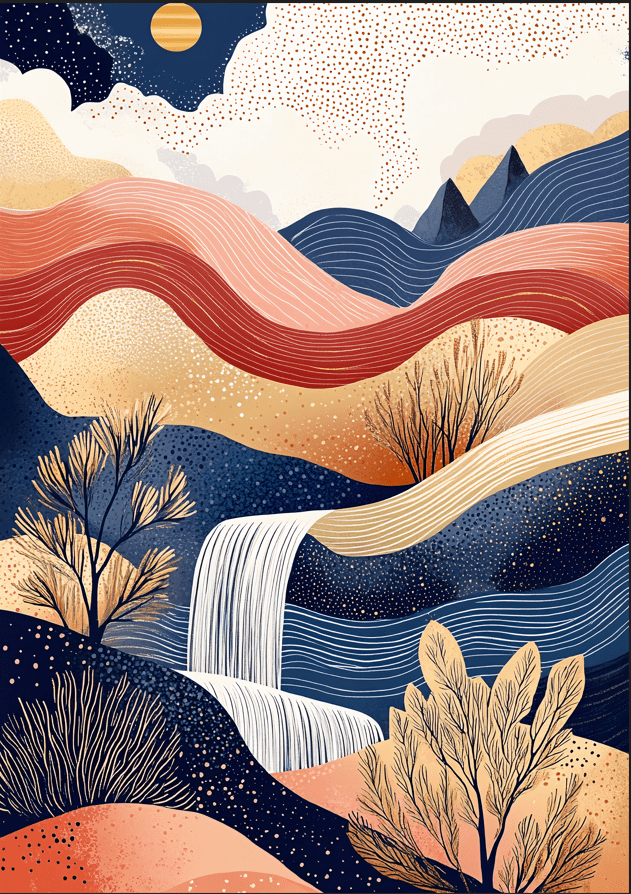 Abstract Dreamscape Foot Hills