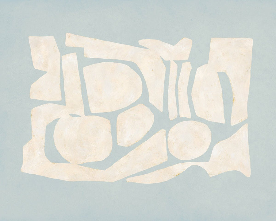 Abstract Light Blue Landscape Art by Maison Bootsy