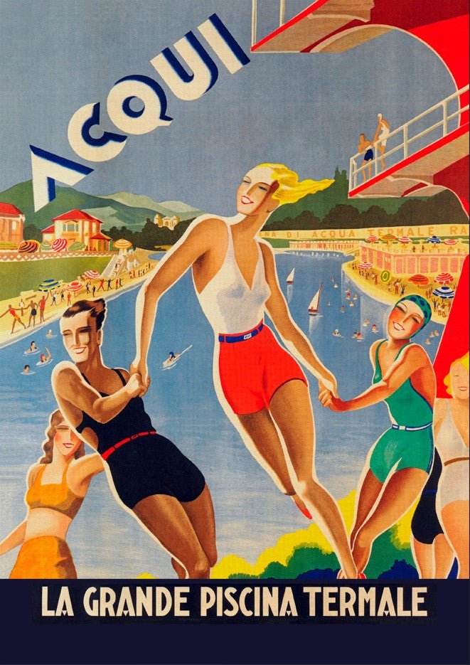 Acqui La Grande Piscina Vintage Wall Art