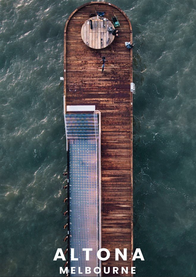 Altona Pier Travel Poster, Melbourne by L10