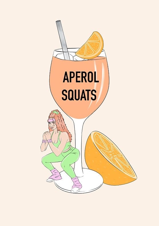 Aperol Squats By Lisen Vennesland