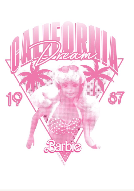 Barbie California Dream 1987 Retro Miami Print