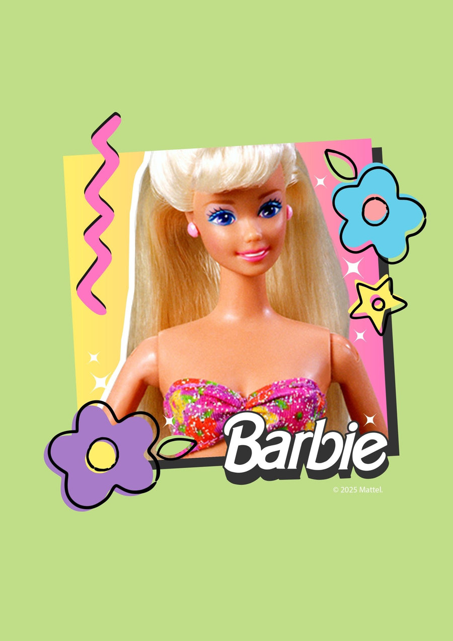 Barbie Green Vintage Retro Poster
