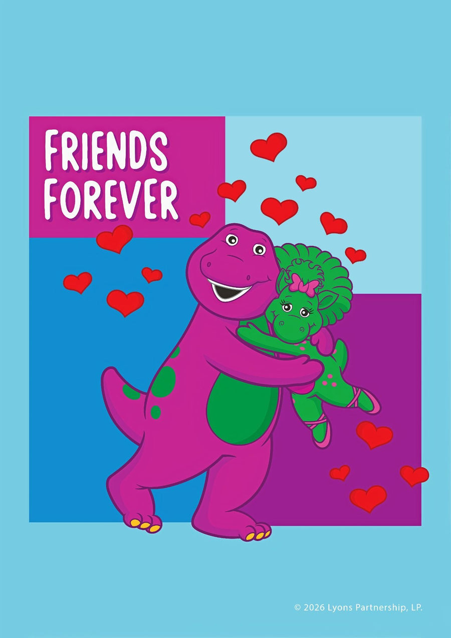 Barney Friends Forever Kids Bedroom Wall Art Print