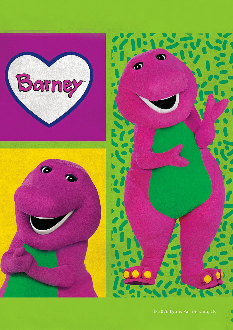Barney Wall Art Print Kids Bedroom Decor
