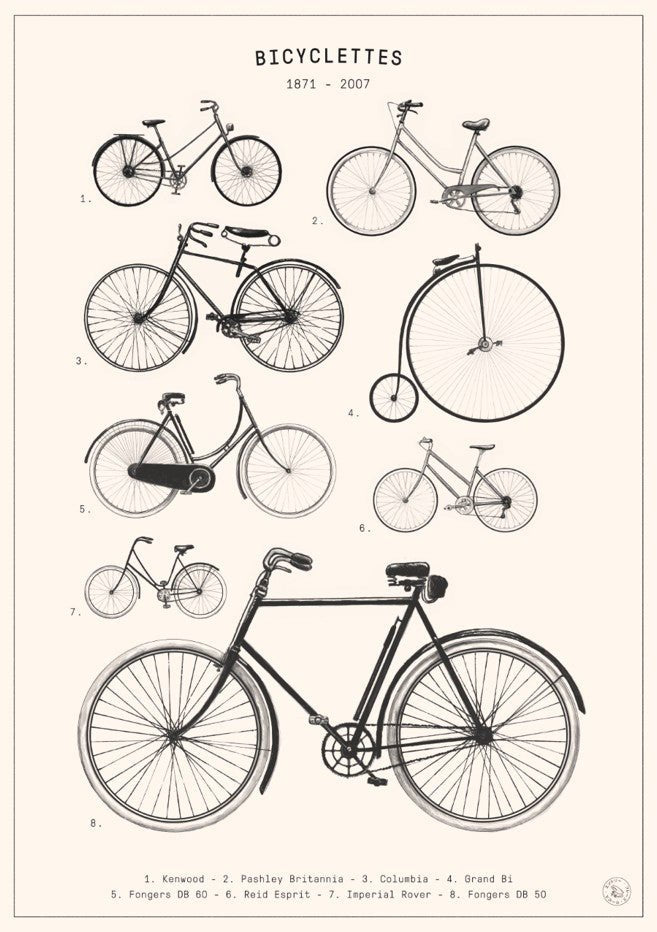 Bicyclettes - Cream by Florent Bodart