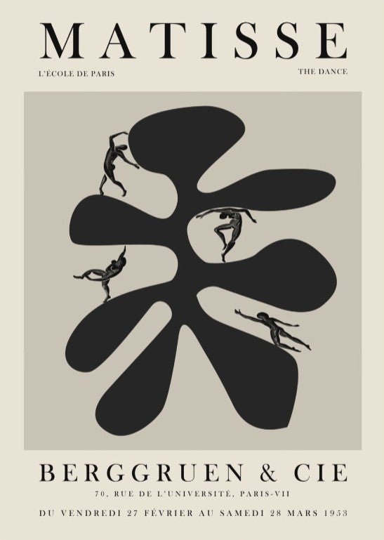 Black Coral Leaf And La Dance Wall Art by Henri Matisse