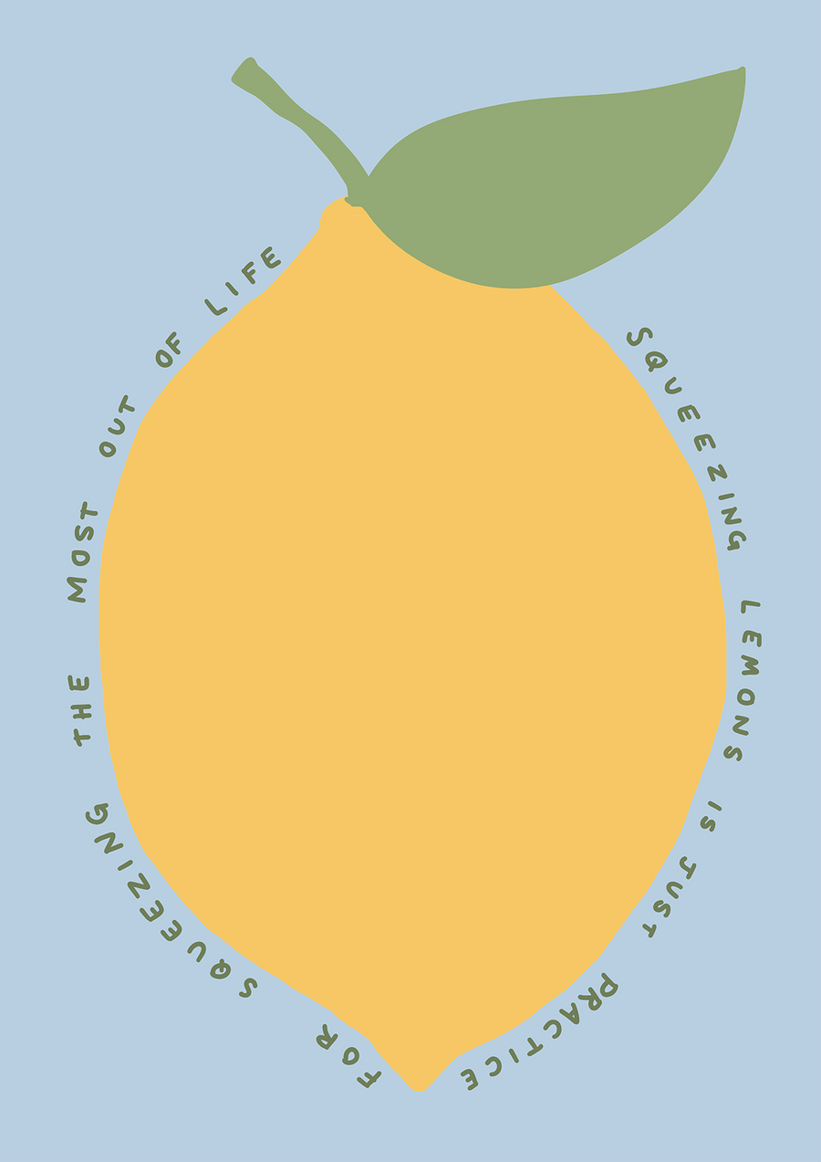 Blue Lemon Squeeze Quote by Lucia Sankovic