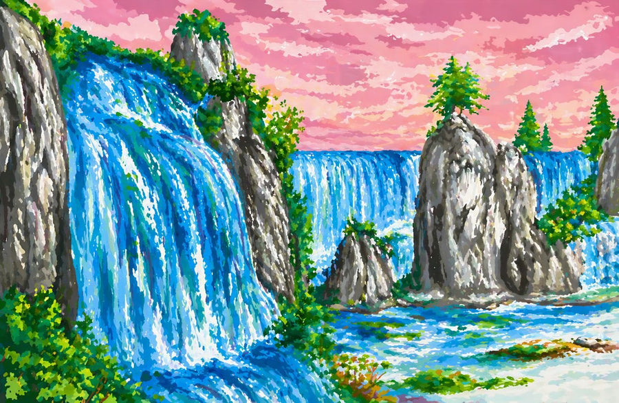 Blush Cascade Valley by Angelina Ngo