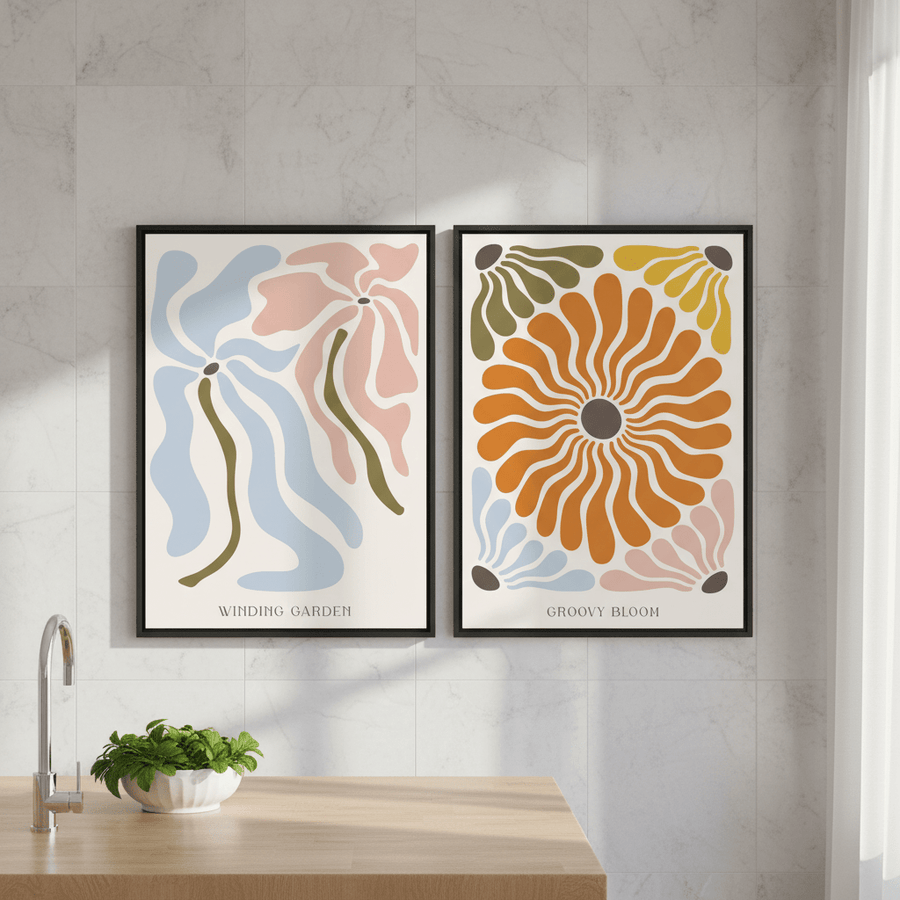 Boho Flower Market by Henri Matisse - Set of 2 Wall Art