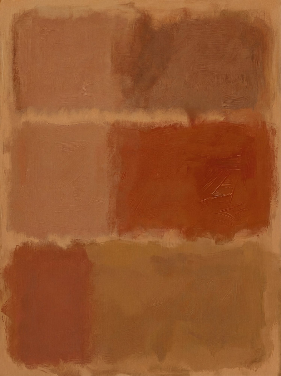 Brown on Brown Mark Rothko Inspired Abstract Art